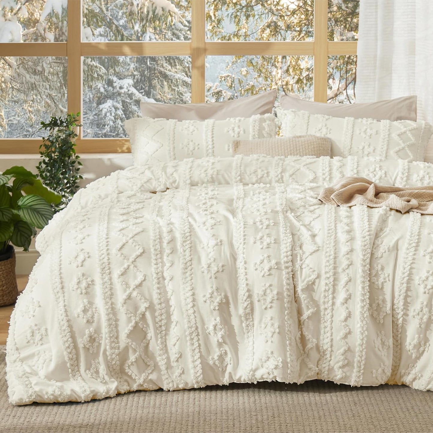 Boho Deluxe Embroidery Comforter Set
