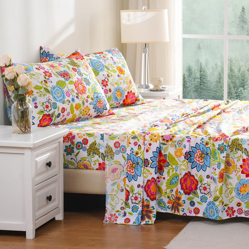 Ultra Soft Floral Sheets (4 Piece)