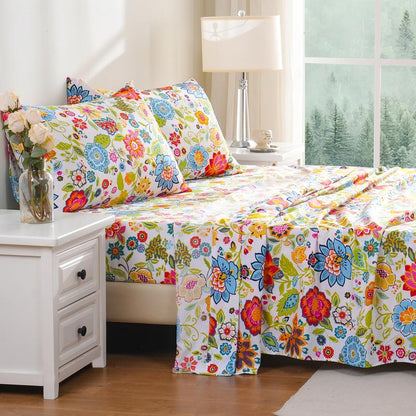 Ultra Soft Floral Sheets (4 Piece)